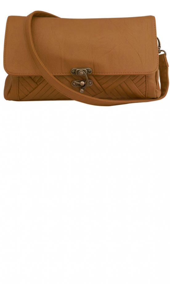 Dorothy Perkins Tan Pleat Cross Body Bag, £22