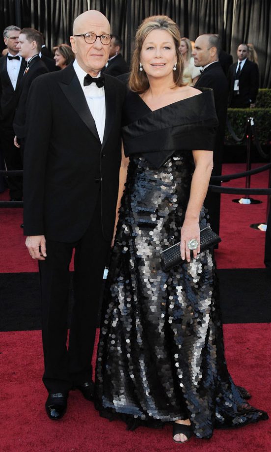Geoffrey Rush With Wife Jane Menelaus At The Oscars 2011
