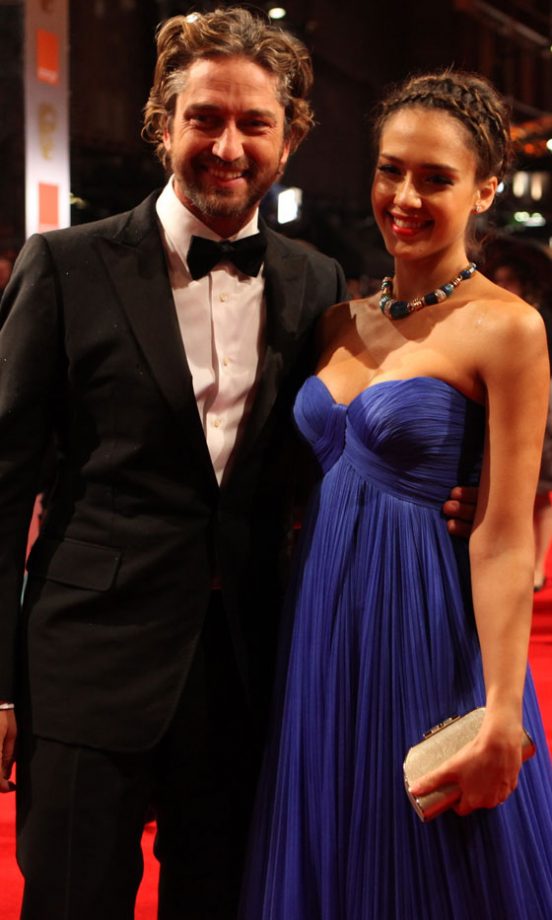 Gerard Butler And Jessica Alba At The Bafta Awards 2011