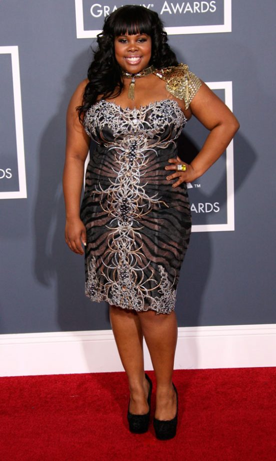 Amber Riley At The Grammy Awards 2011