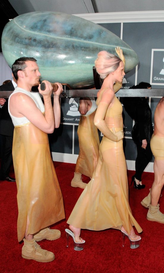 Lady GaGa Arrives At The Grammy Awards 2011