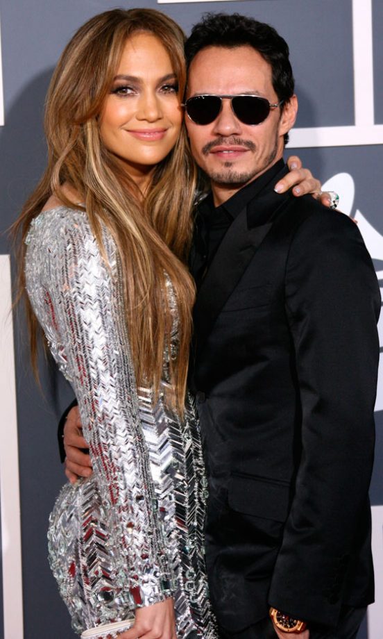 Jennifer Lopez And Marc Anthony At The Grammy Awards 2011