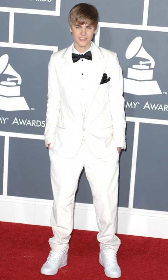 Justin Bieber At The Grammy Awards 2011