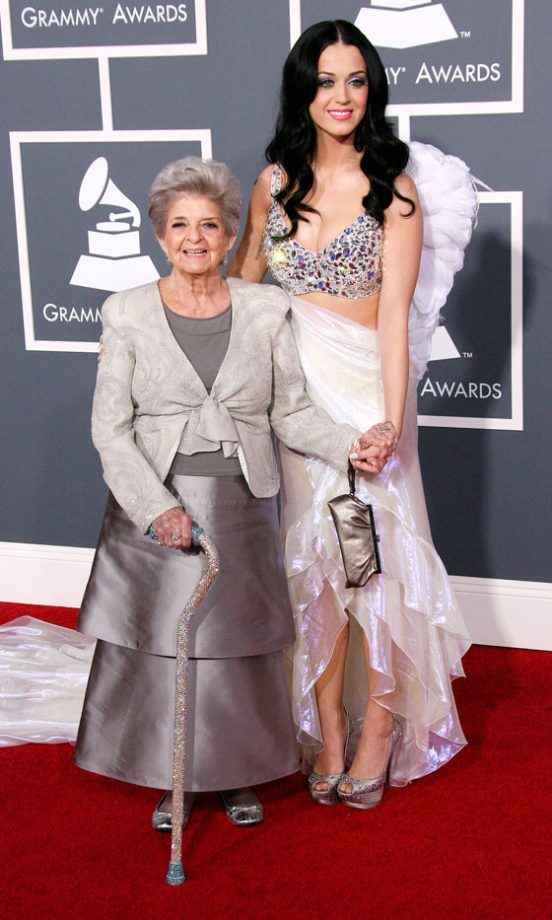 Katy Perry And Her Grandmother At The Grammy Awards 2011