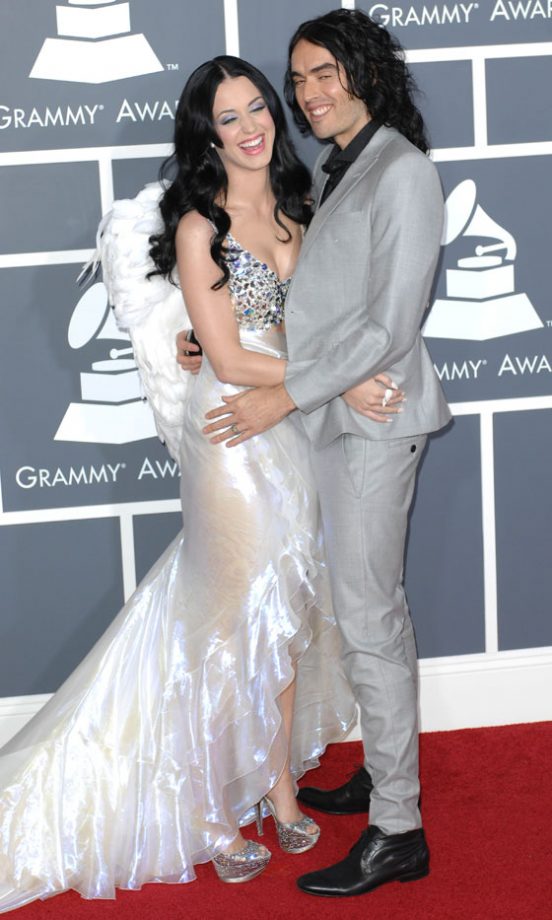 Katy Perry And Russell Brand At The Grammy Awards 2011