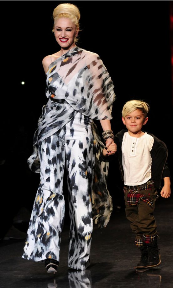 Gwen Stefani And Kingston At The L.A.M.B. Autumn/Winter 2011 Fashion Show