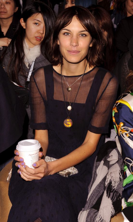 Alexa Chung At The Issa Autumn/Winter 2011 Fashion Show