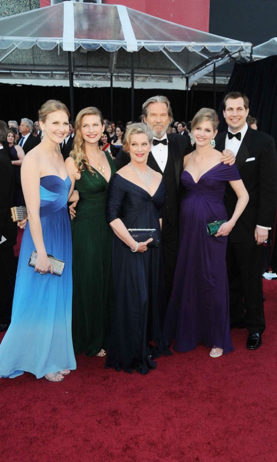Jeff Bridges With Family At The Oscars 2011