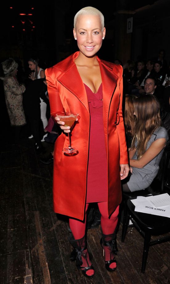 Amber Rose At The Julien MacDonald Autumn/Winter 2011 Fashion Show