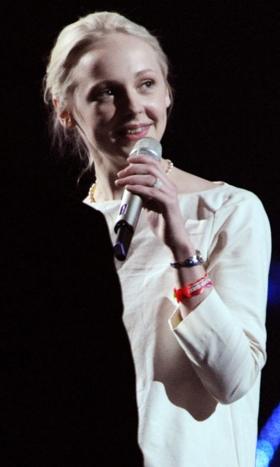 Laura Marling Accepts The Award For Best Female Solo Artist On Stage At The Brit Awards 2011