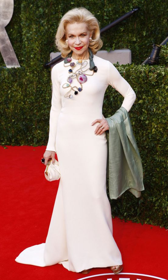 Lynn Wyatt At The Vanity Fair Oscar After-Party 2011