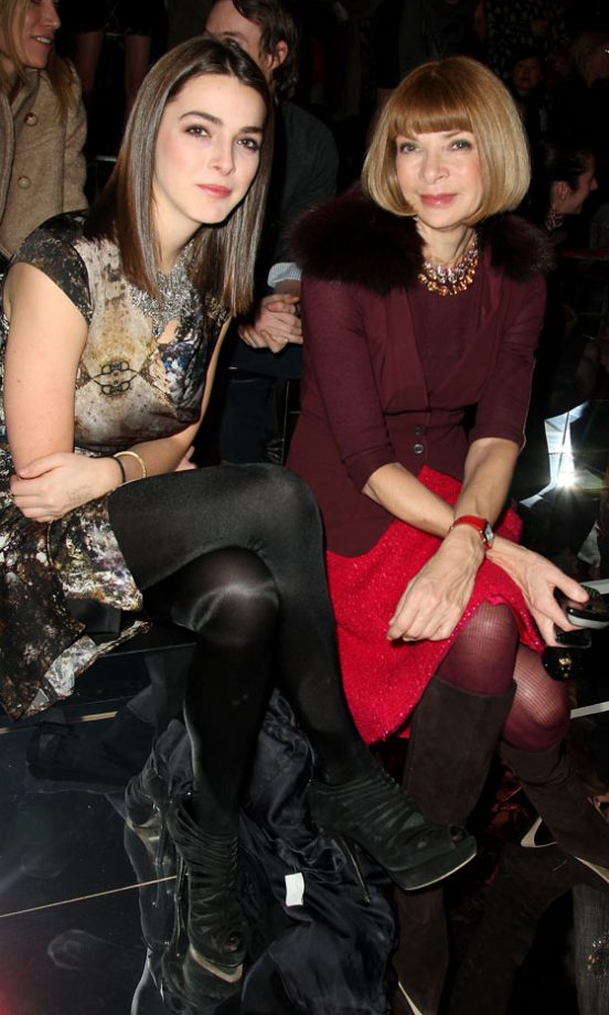 Bee Shaffer And Anna Wintour At The Marc Jacobs Autumn/Winter 2011 Fashion Show