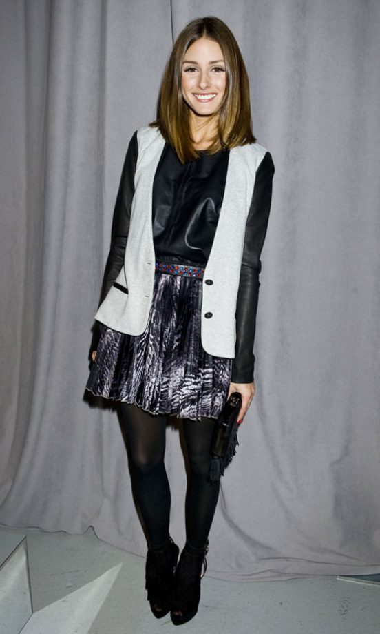 Olivia Palermo Backstage At The Marchesa Autumn/Winter 2011 Fashion Show