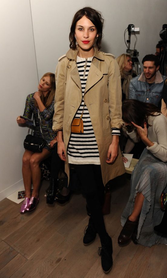 Alexa Chung At The Matthew Williamson Autumn/Winter 2011 Fashion Show
