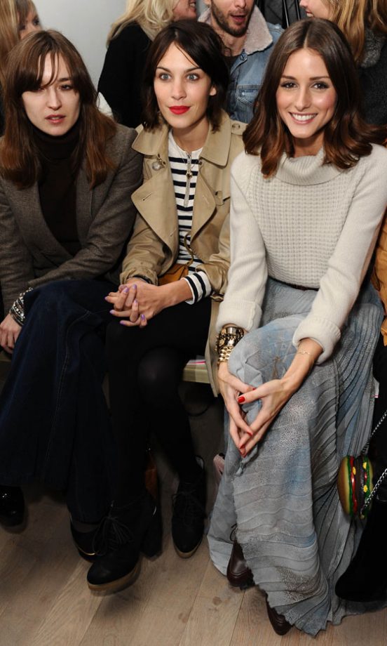 Alexa Chung And Olivia Palermo At The Matthew Williamson Autumn/Winter 2011 Fashion Show