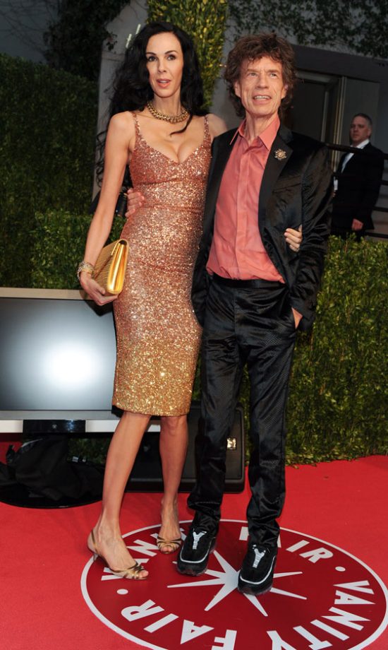 L'Wren Scott And Mick Jagger At The Vanity Fair Oscar After-Party 2011