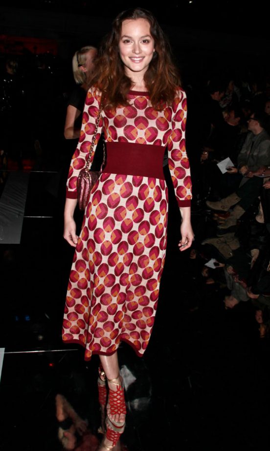 Leighton Meester At The Marc Jacobs Autumn/Winter 2011 Fashion Show