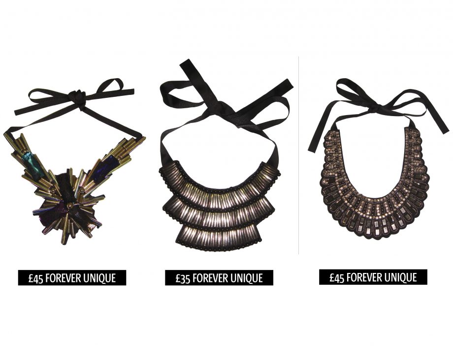 Shop the amazing statement necklaces from the spring/summer 2011 collection at high street fashion brand, Forever Unique