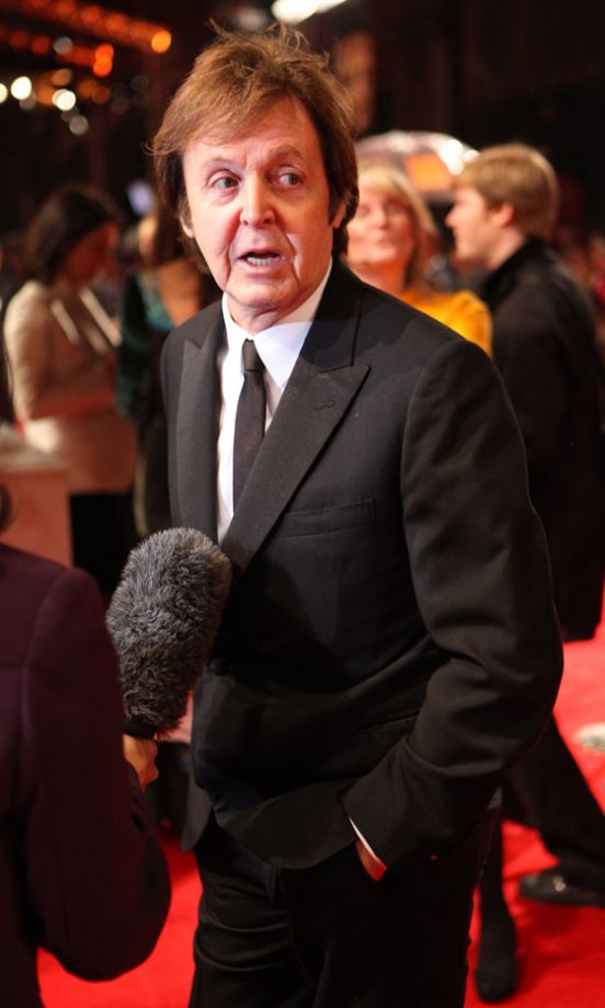 Paul McCartney At The Bafta Awards 2011