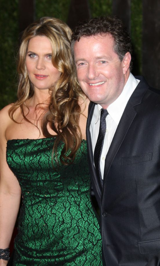 Celia Walden And Piers Morgan At The Vanity Fair Oscar After-Party 2011