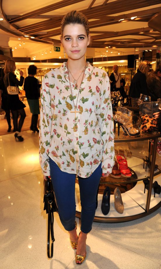 Pixie Geldof At The Harrods Shoe Salon Launch