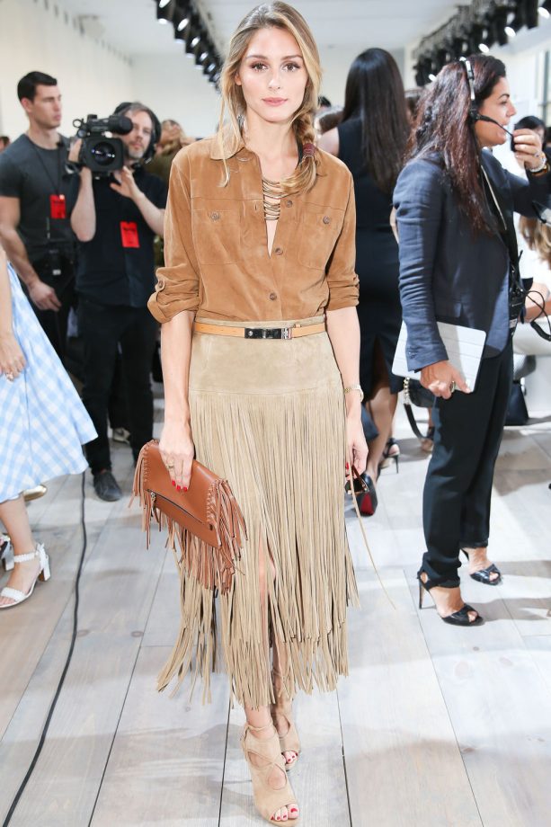 Olivia Palermo Rocks The Fringe Trend During New York Fashion Week, 2014
