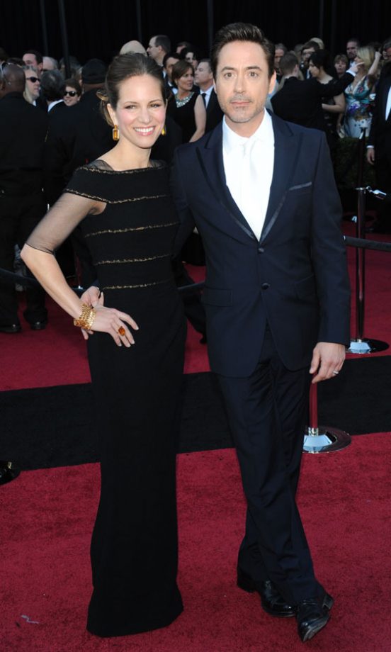 Robert Downey Jr And Wife Susan Levin At The Oscars 2011