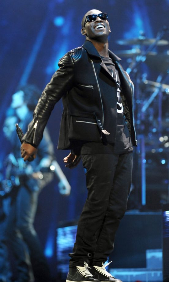 Tinie Tempah Performs On Stage At The Brit Awards 2011