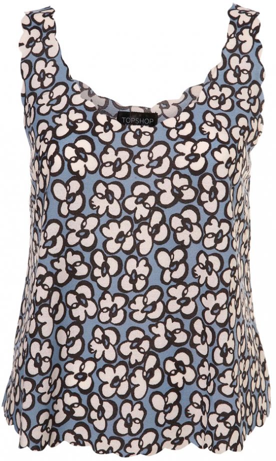 Topshop Floral Vest Top, £16 - In Stores Only