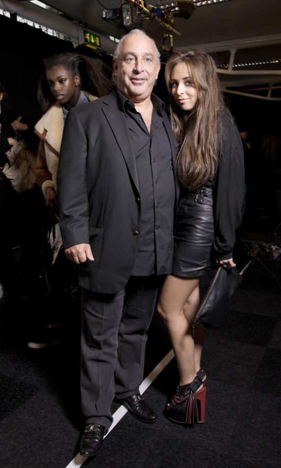 Philip Green And Chloe Green At The Topshop Autumn/Winter 2011 Fashion Show