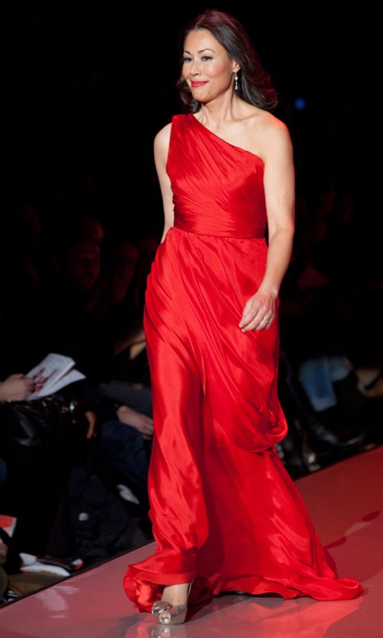 Ann Curry At The Heart Truth's Red Dress Fashion Show 2011
