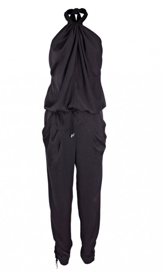 Karen Millen Grey Draped Jumpsuit (In Stores Only)