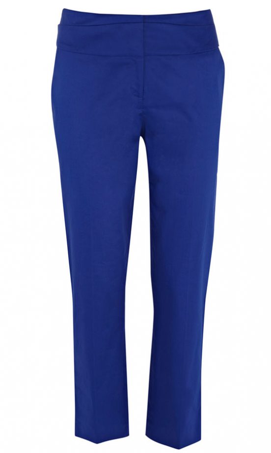 Karen Millen's Blue Cropped Trousers Make A Great Seasonal Style Statement (In Stores Only)