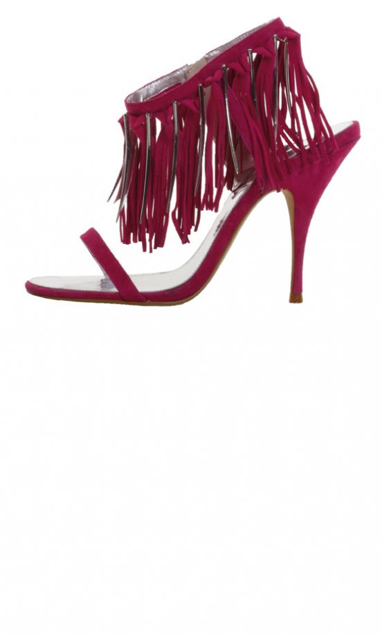 Karen Millen Ankle Fringe Sandal (In Stores Only)