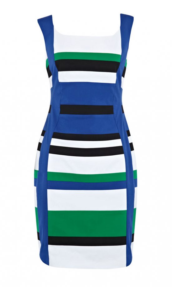 Karen Millen Striped Body-Con Dress (In Stores Only)
