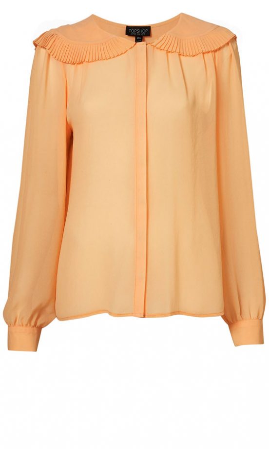 Topshop Pleated Collar Blouse, £38
