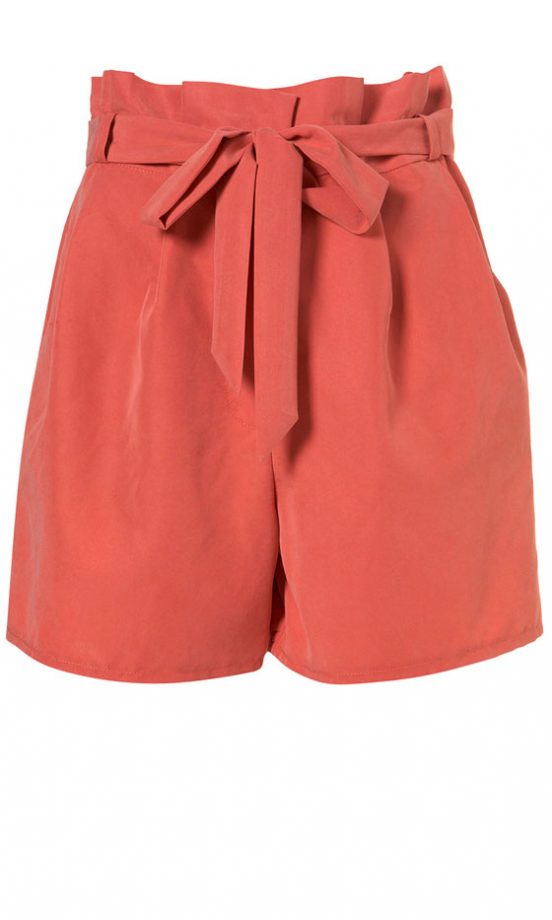 Topshop Apricot Paperbag Shorts, £36