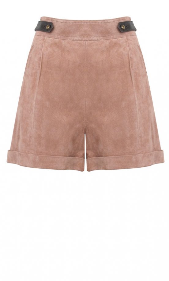 We Love The Tabs On These Leather Shorts By Marks & Spencer