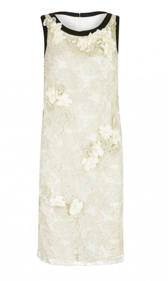 Lace Applique Dress With Contrast Detailing By Marks & Spencer