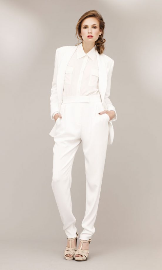 An All White Suit By Marks & Spencer Is A Fresh Look For Spring/Summer 2011