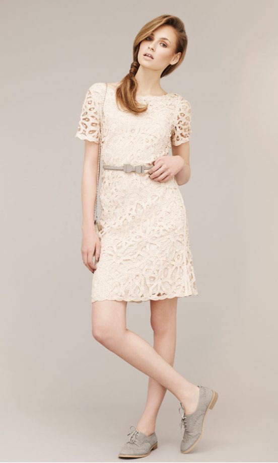 Team A Pretty Lace Marks & Spencer Dress With Brogues For The Perfect Spring/Summer 2011 Daytime Look