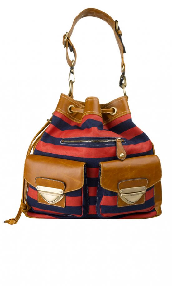 We Love The Stripes And Leather Trim On This Summer Bag By Marks & Spencer - Perfect For Spring/Summer 2011!