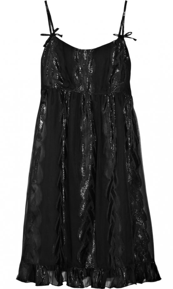 Anna Sui Black Tie Strap Sundress, £143