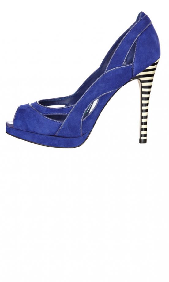 Karen Millen Cutout Courts With Striped Heel (In Stores Only)