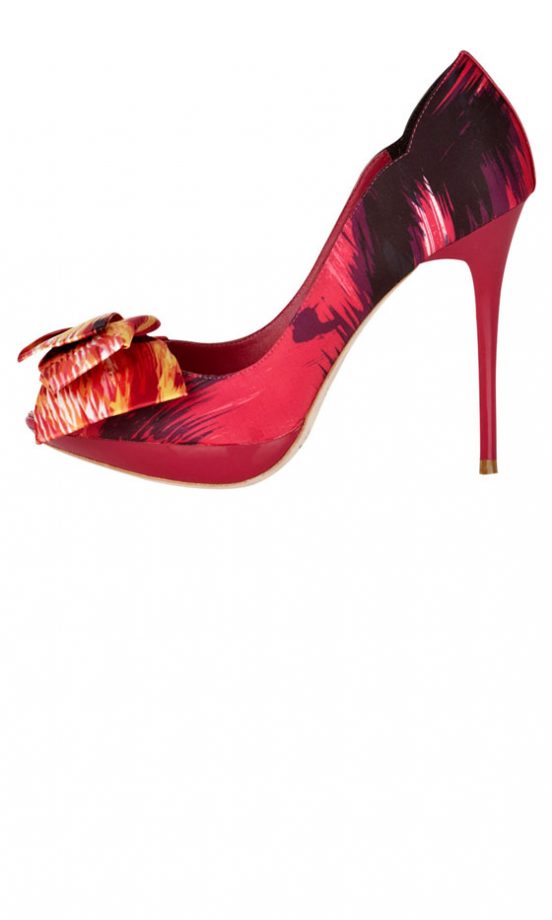 Karen Millen Tribal Print Peep Toe, £125