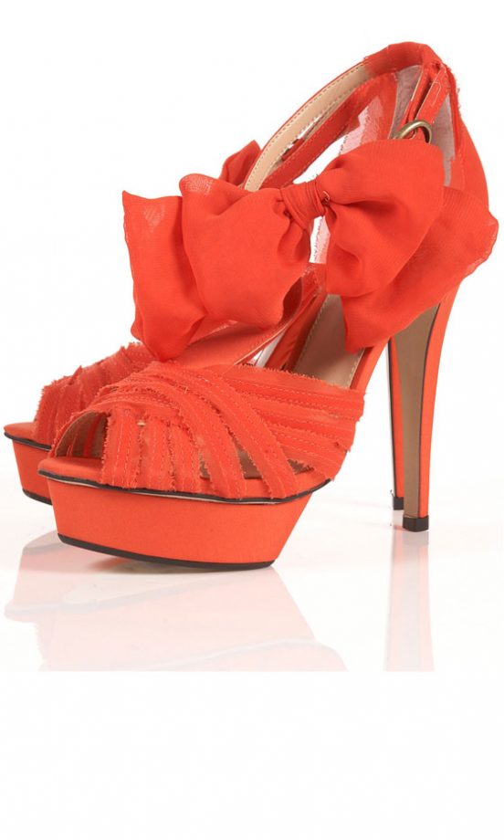 Topshop Coral Bow Sandals, £90