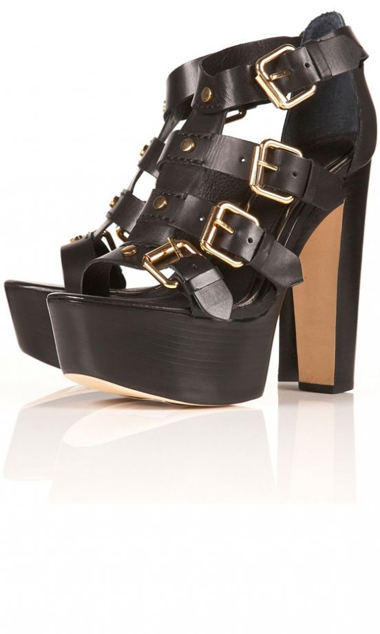 Topshop Multi Buckle Platform, £95