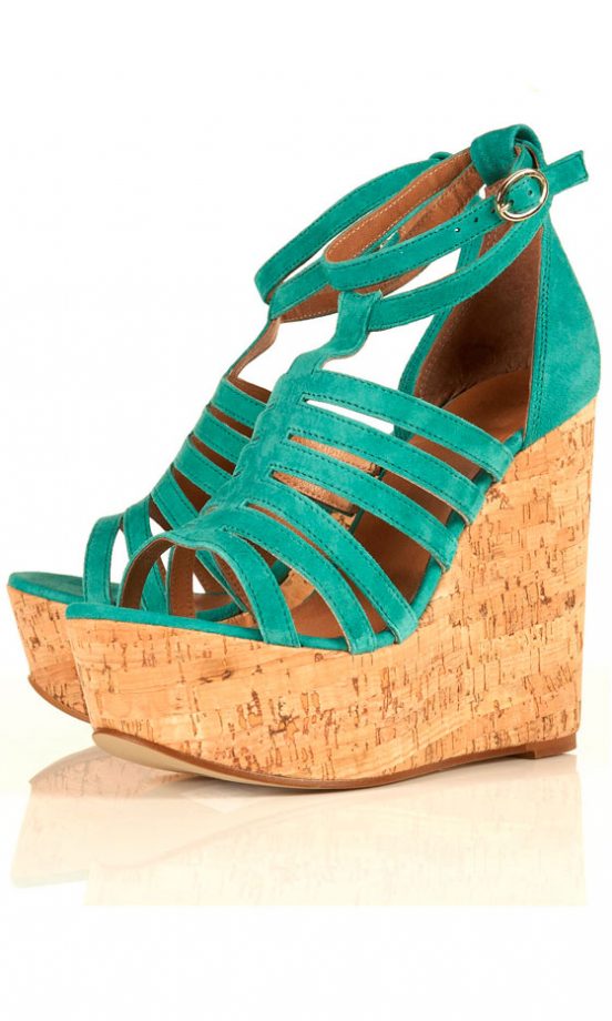 Topshop Suede Cork Wedge, £70