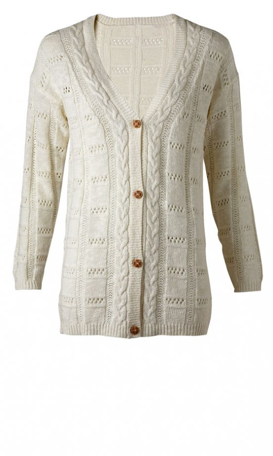 Mango Cable Knit Cardigan, £39.90