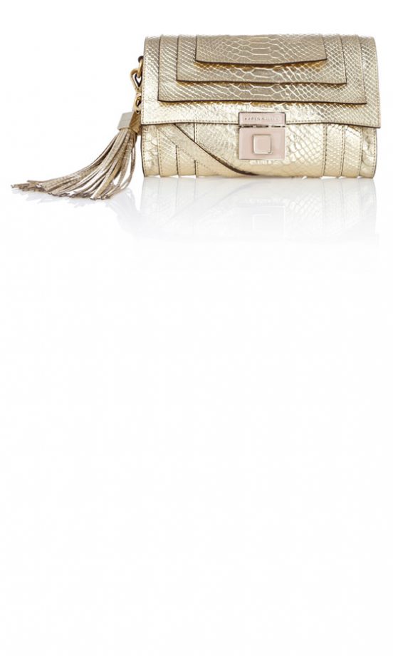 Karen Millen Gold Clutch Purse (In Stores Only)